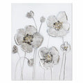 Silver flowers 1 80×100