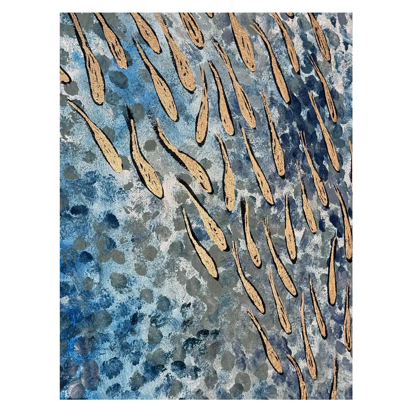 FISH VORTEX LIGHT BLUE - Alessandro Vinci - Quadri Su Commissione