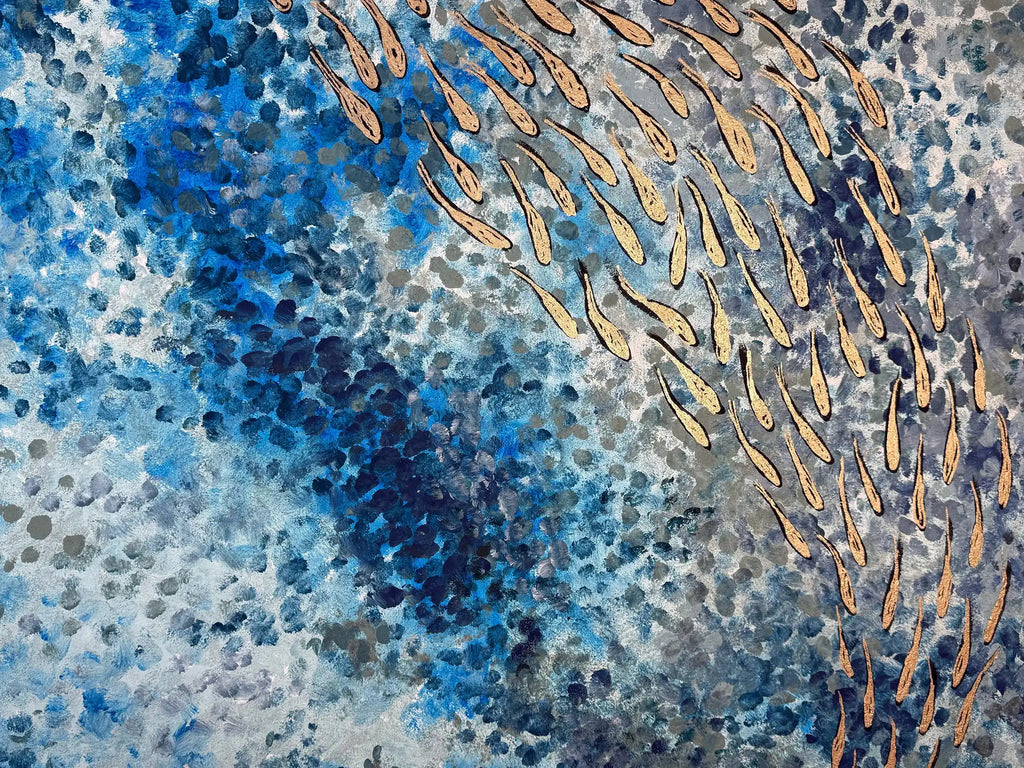FISH VORTEX LIGHT BLUE - Alessandro Vinci - Quadri Su Commissione