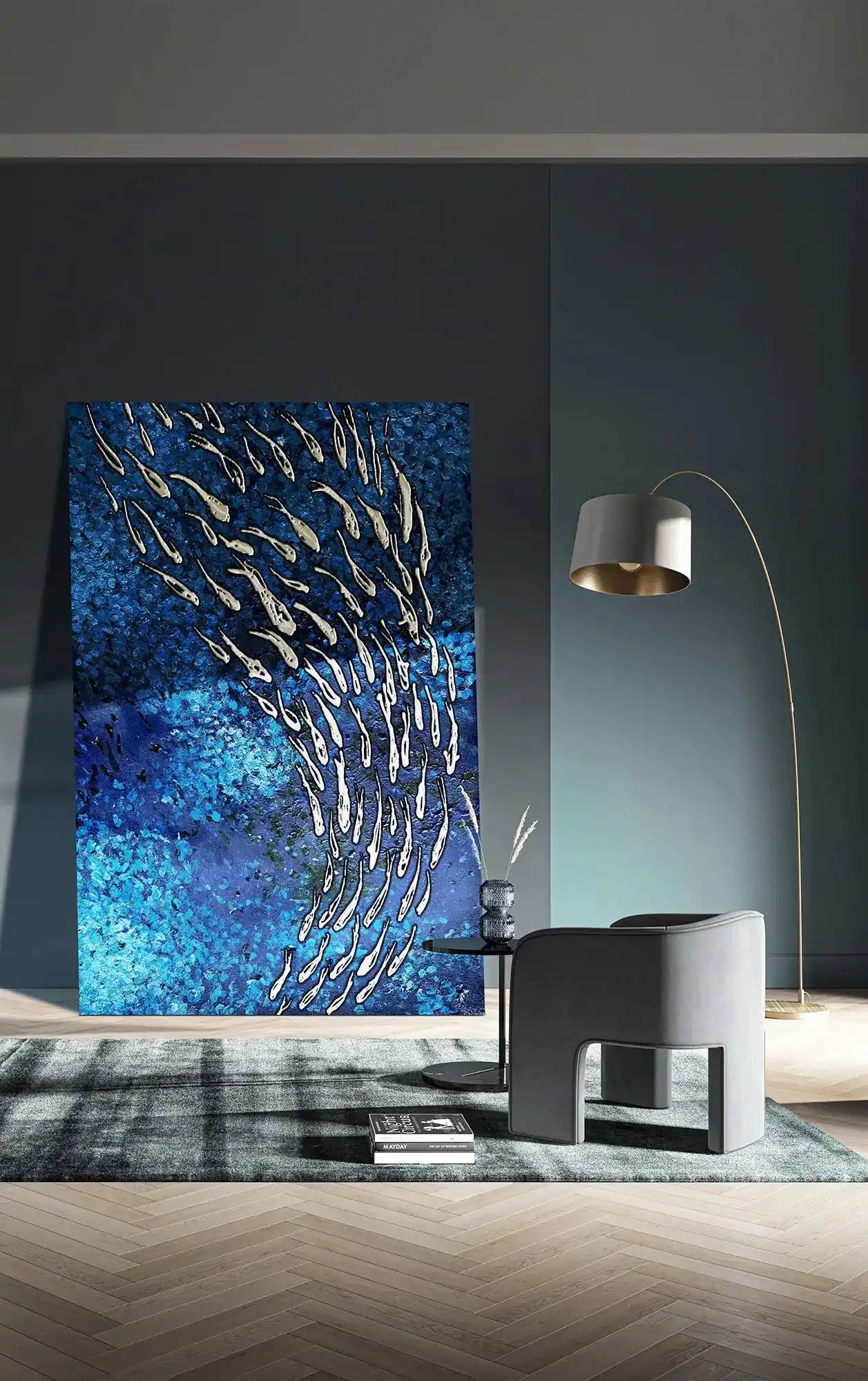 FISH VORTEX MARINE - Alessandro Vinci - Quadri Su Commissione