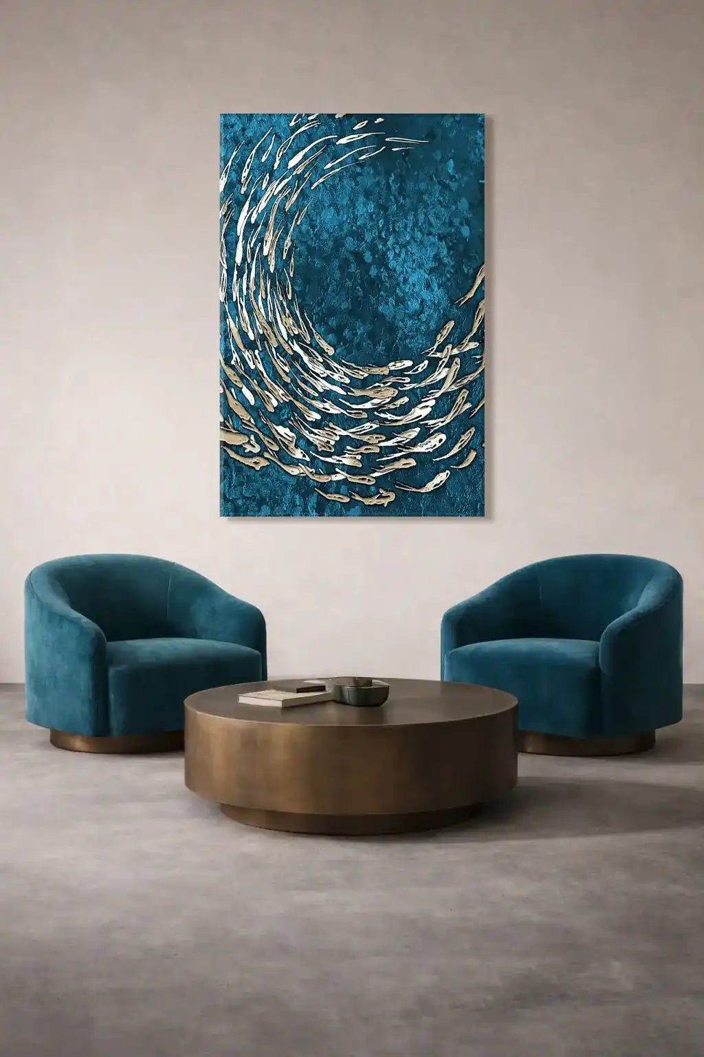 FISH VORTEX MARINE - Alessandro Vinci - Quadri Su Commissione