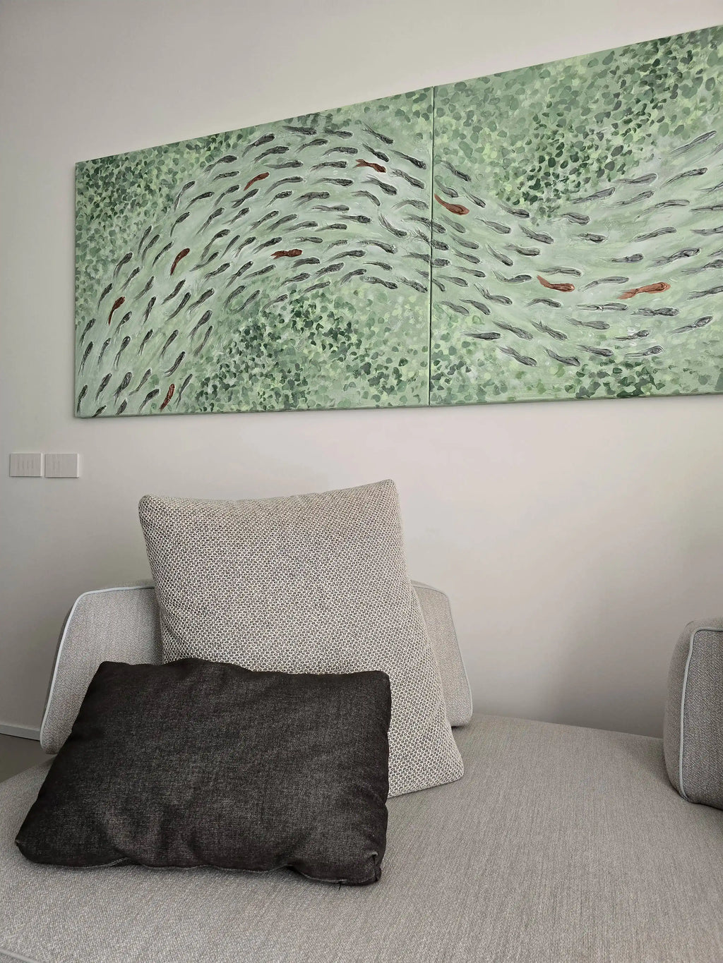FISH VORTEX MEDITATION VERDE - Alessandro Vinci - Quadri Su Commissione
