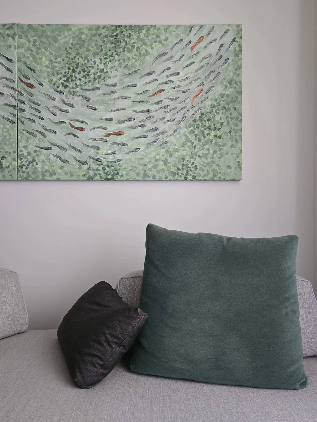 FISH VORTEX MEDITATION VERDE - Alessandro Vinci - Quadri Su Commissione