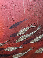 FISH VORTEX RED - Alessandro Vinci - Quadri Su Commissione