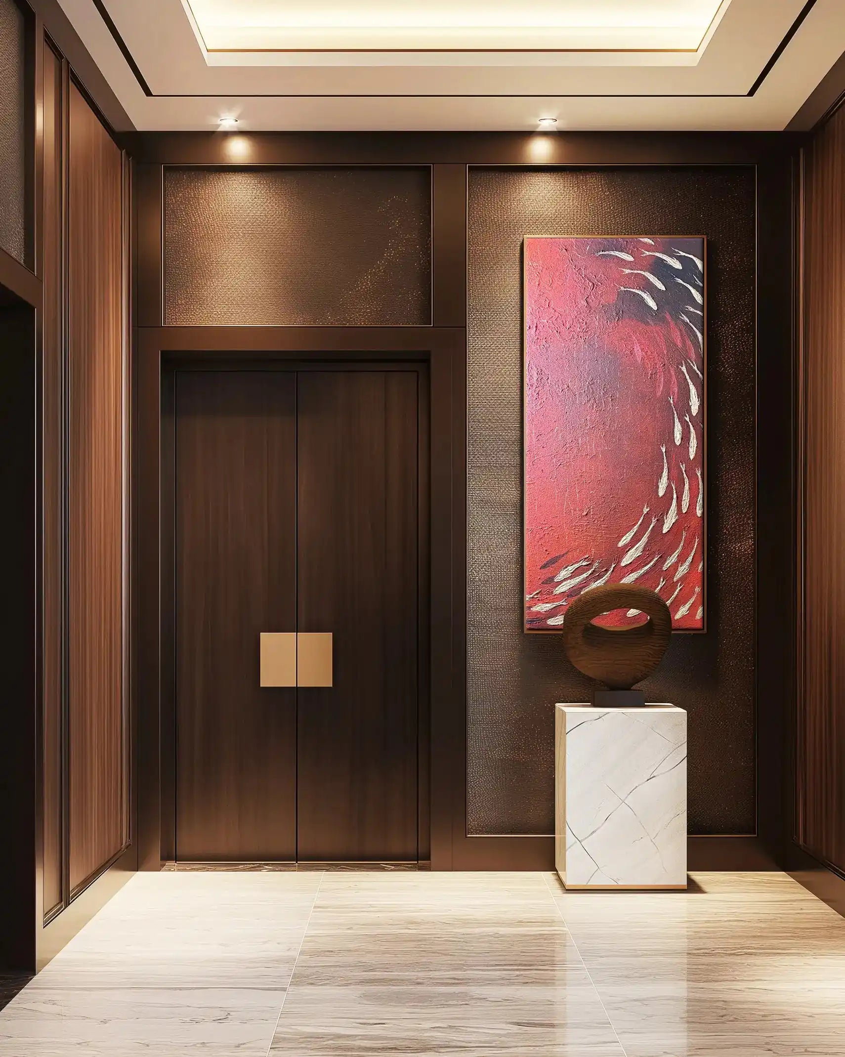 FISH VORTEX RED - Alessandro Vinci - Quadri Su Commissione